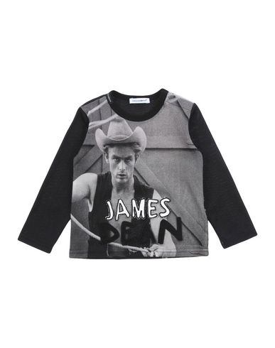 Dolce & Gabbana Newborn Boy T-shirt Lead Size 3 Cotton, Silk, Polyester In Grey