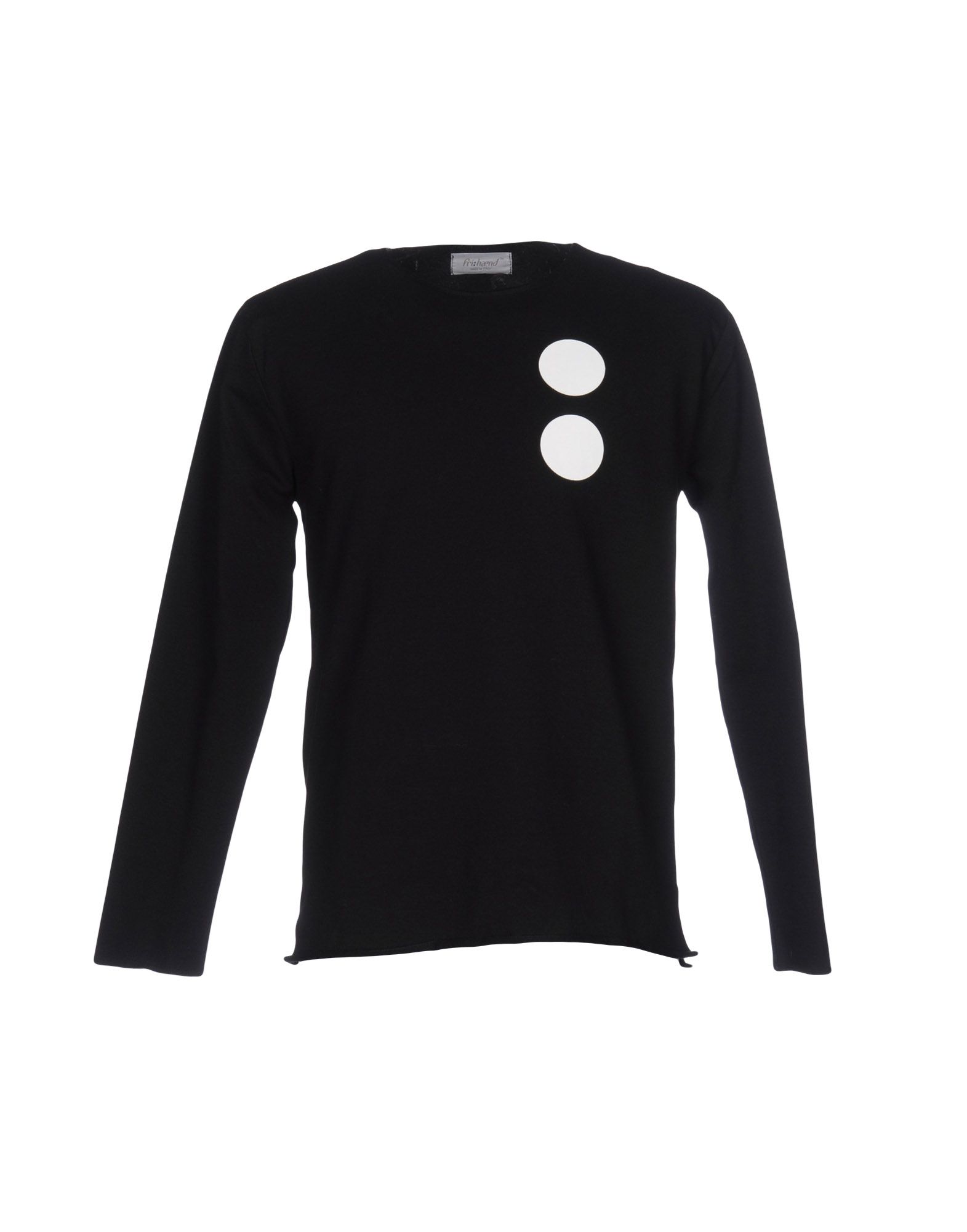 《送料無料》FRI: HAEND メンズ スウェットシャツ ブラック S コットン 100%