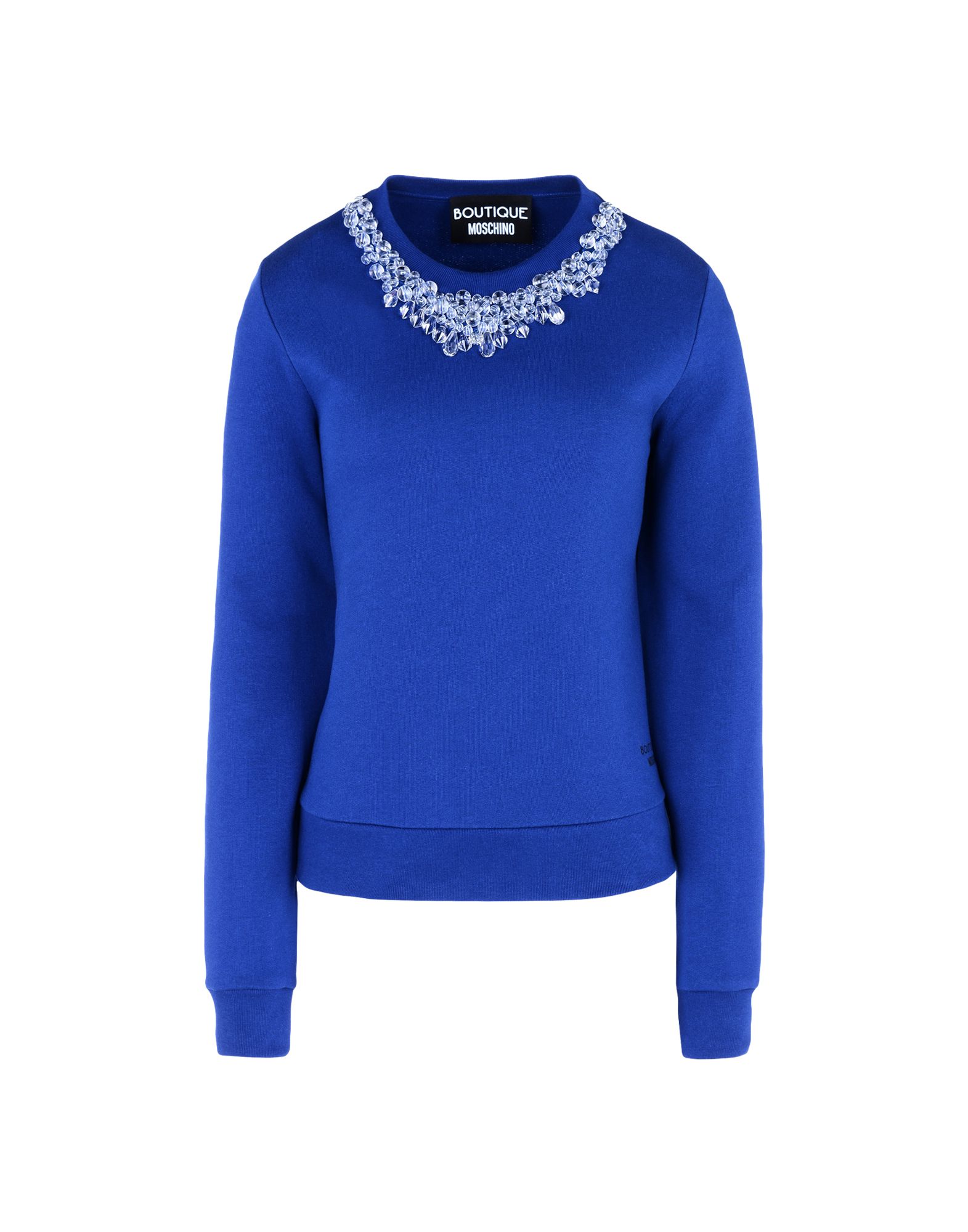 blue moschino sweatshirt