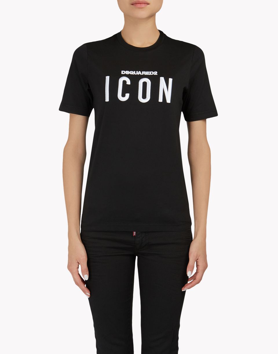 Dsquared2 Icon T Shirt Black - Short Sleeve t Shirts for Women ...