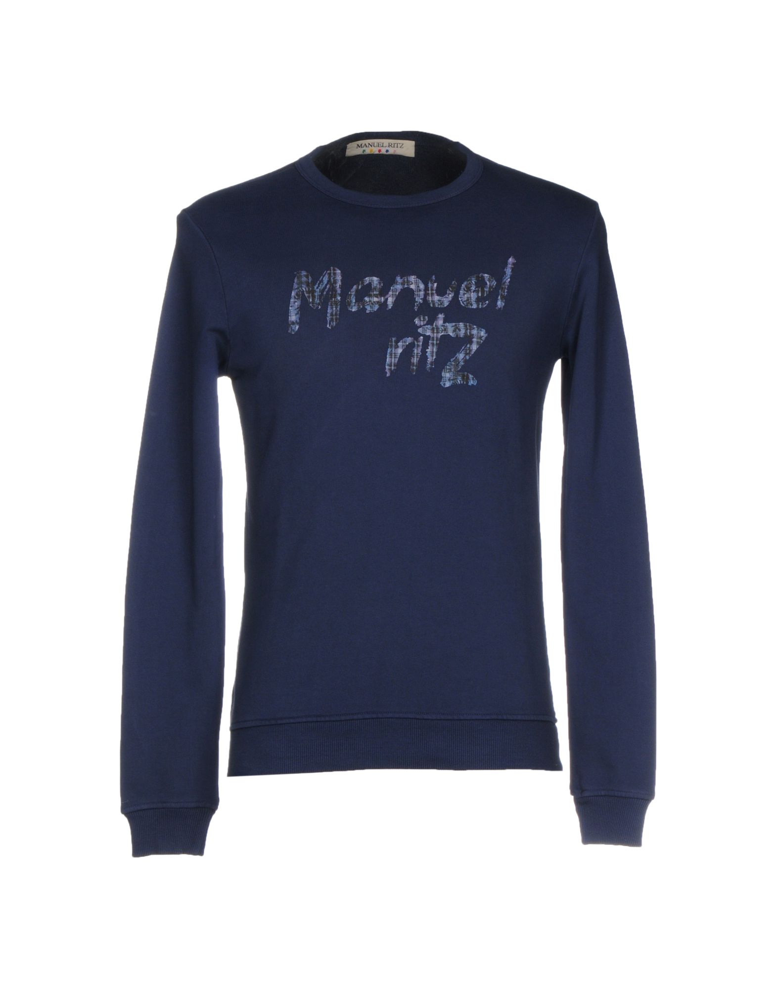 《送料無料》MANUEL RITZ メンズ スウェットシャツ ダークブルー S コットン 100%