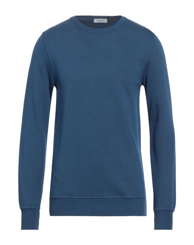 Man Sweatshirt Blue Size L Cotton
