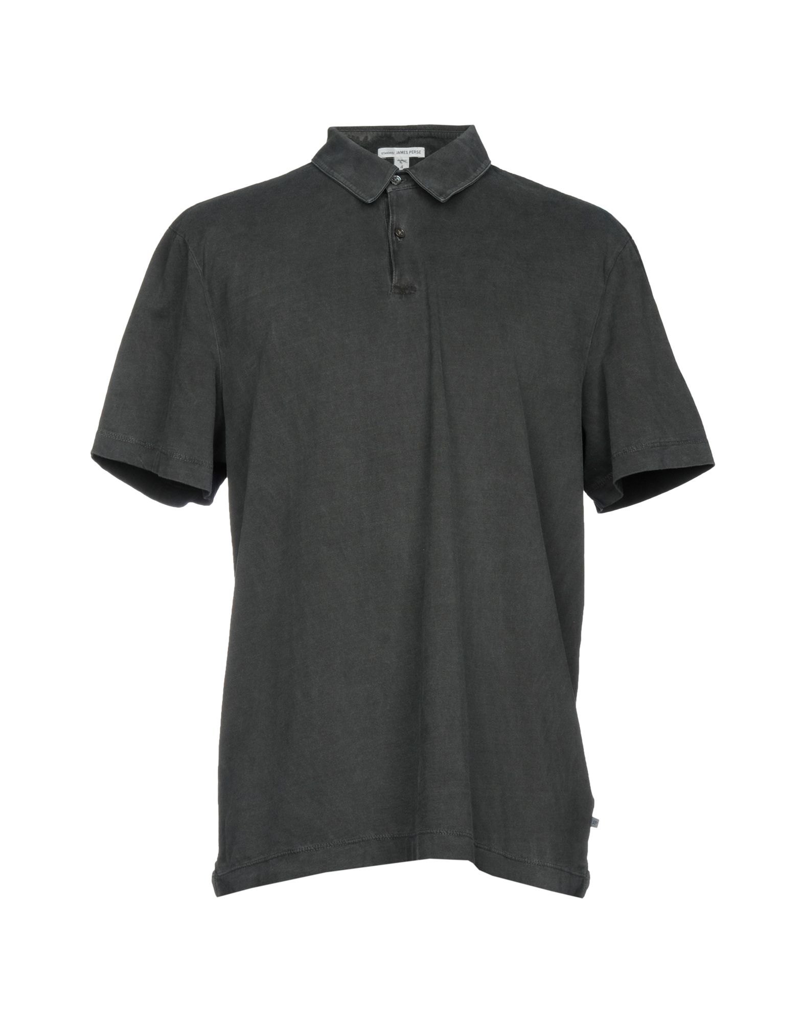 James Perse Polo Shirts In Steel Grey