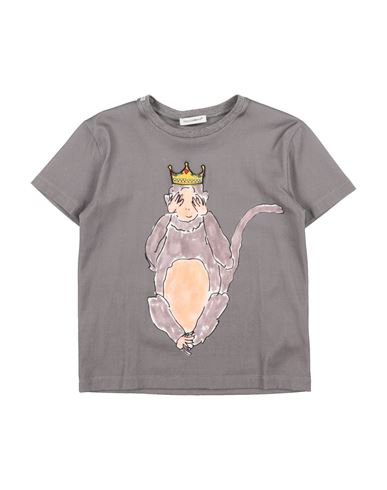 Shop Dolce & Gabbana Toddler Boy T-shirt Grey Size 7 Cotton