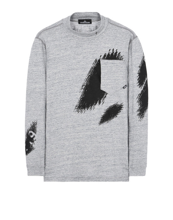 20311 PRINTED MOCK NECK LONG SLEEVE T 