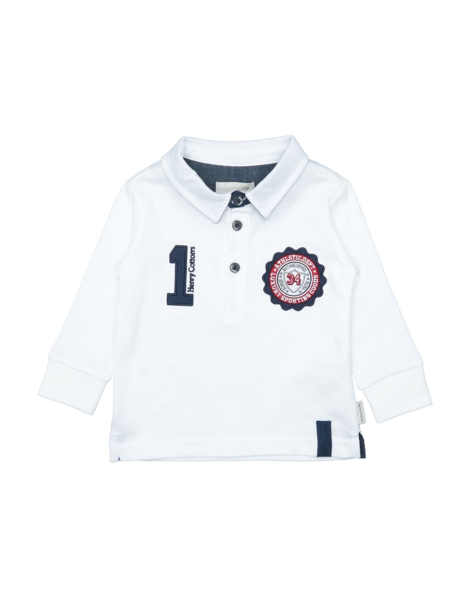 Henry Cotton's Kids' Polo Shirts In White