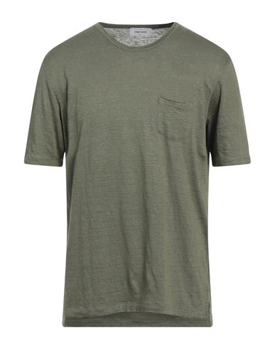 Gran Sasso Man T-shirt Military Green Size 42 Linen