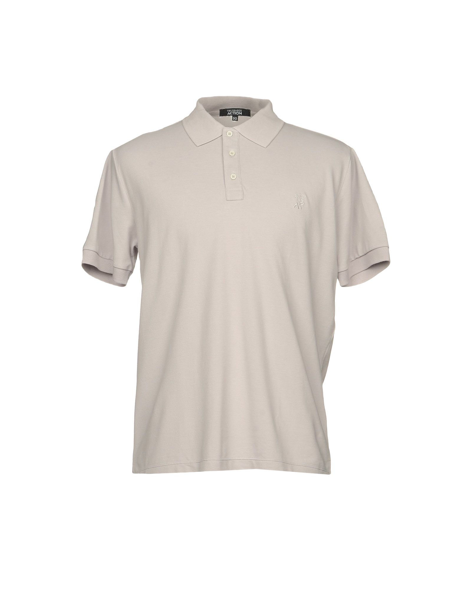 Trussardi Action Polo Shirts In Light Grey