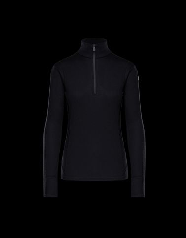 MONCLER ZIPPED MOCK POLO NECK - Tops - women