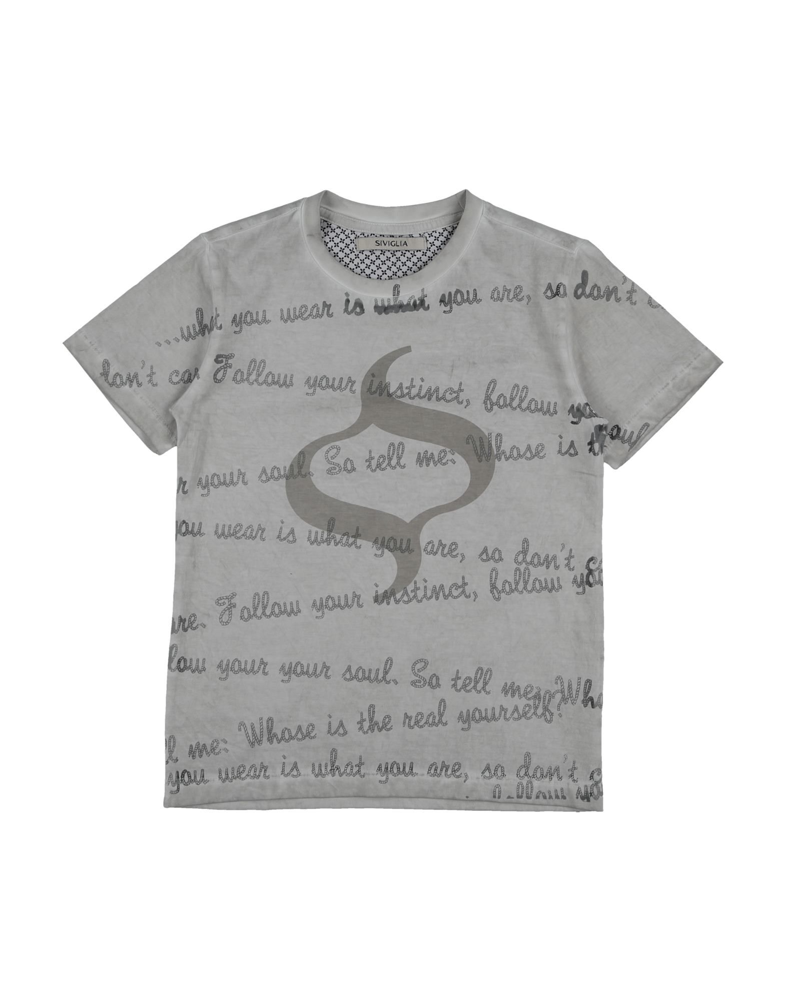 Siviglia Kids' T-shirts In Light Grey