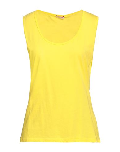 Rossopuro Woman Tank Top Ocher Size 10 Cotton In Yellow