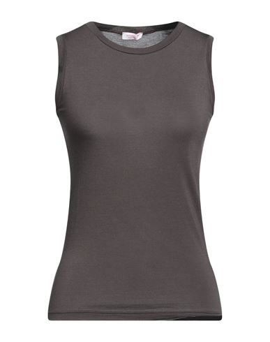 Rossopuro Woman T-shirt Steel Grey Size Xs Modal, Polyamide