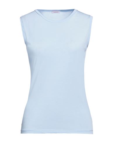 Rossopuro Woman T-shirt Sky Blue Size S Modal, Polyamide
