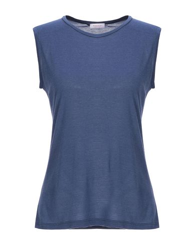 Rossopuro Woman T-shirt Blue Size S Modal, Polyamide