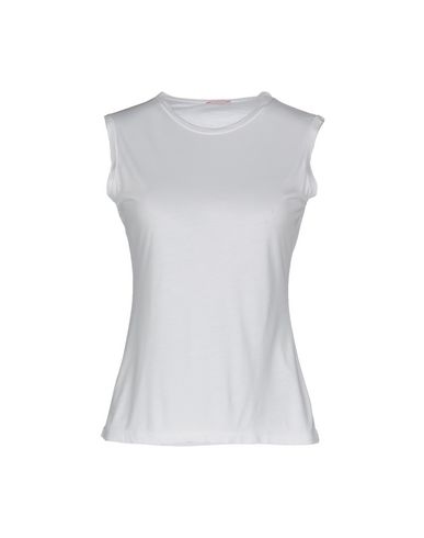 Shop Rossopuro Woman T-shirt White Size L Modal, Polyamide