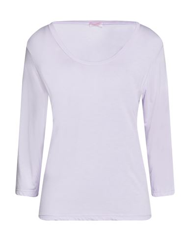 Woman T-shirt Lilac Size S Modal, Polyamide