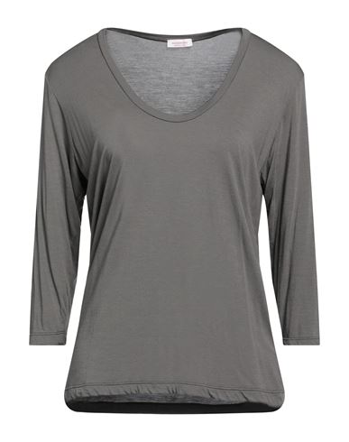 Rossopuro Woman T-shirt Grey Size Xl Modal, Polyamide