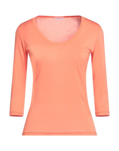 Rossopuro Woman T-shirt Orange Size Xs Modal, Polyamide