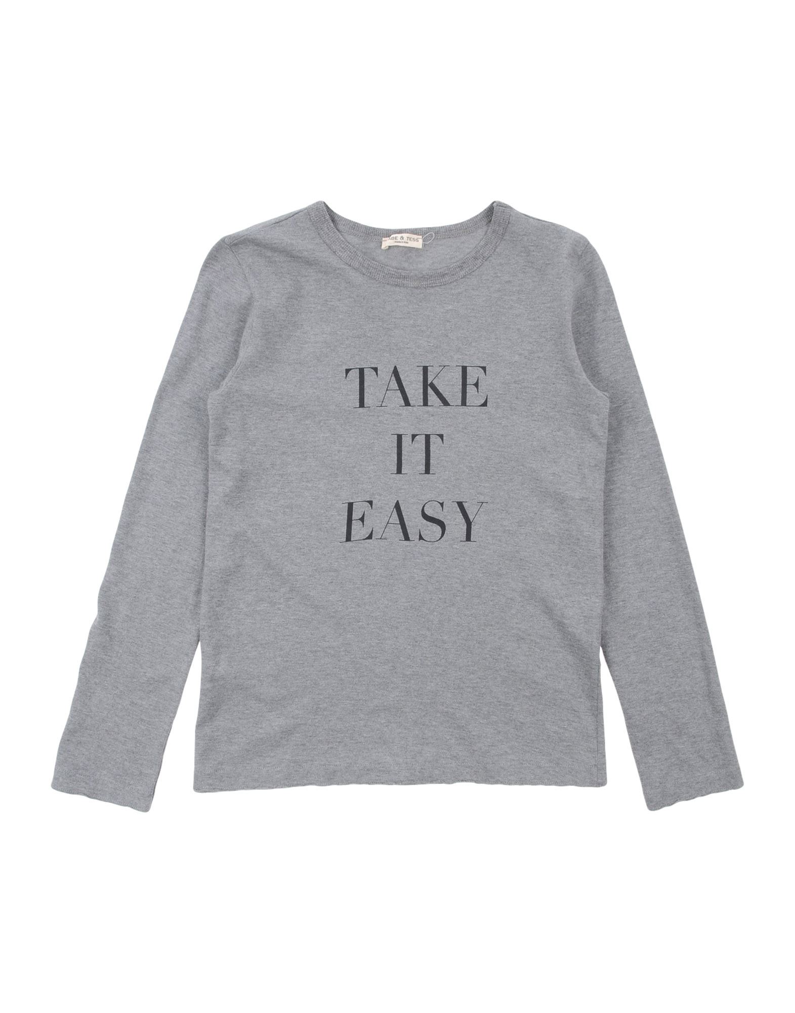 Babe And Tess Kids' T-shirts In Grey