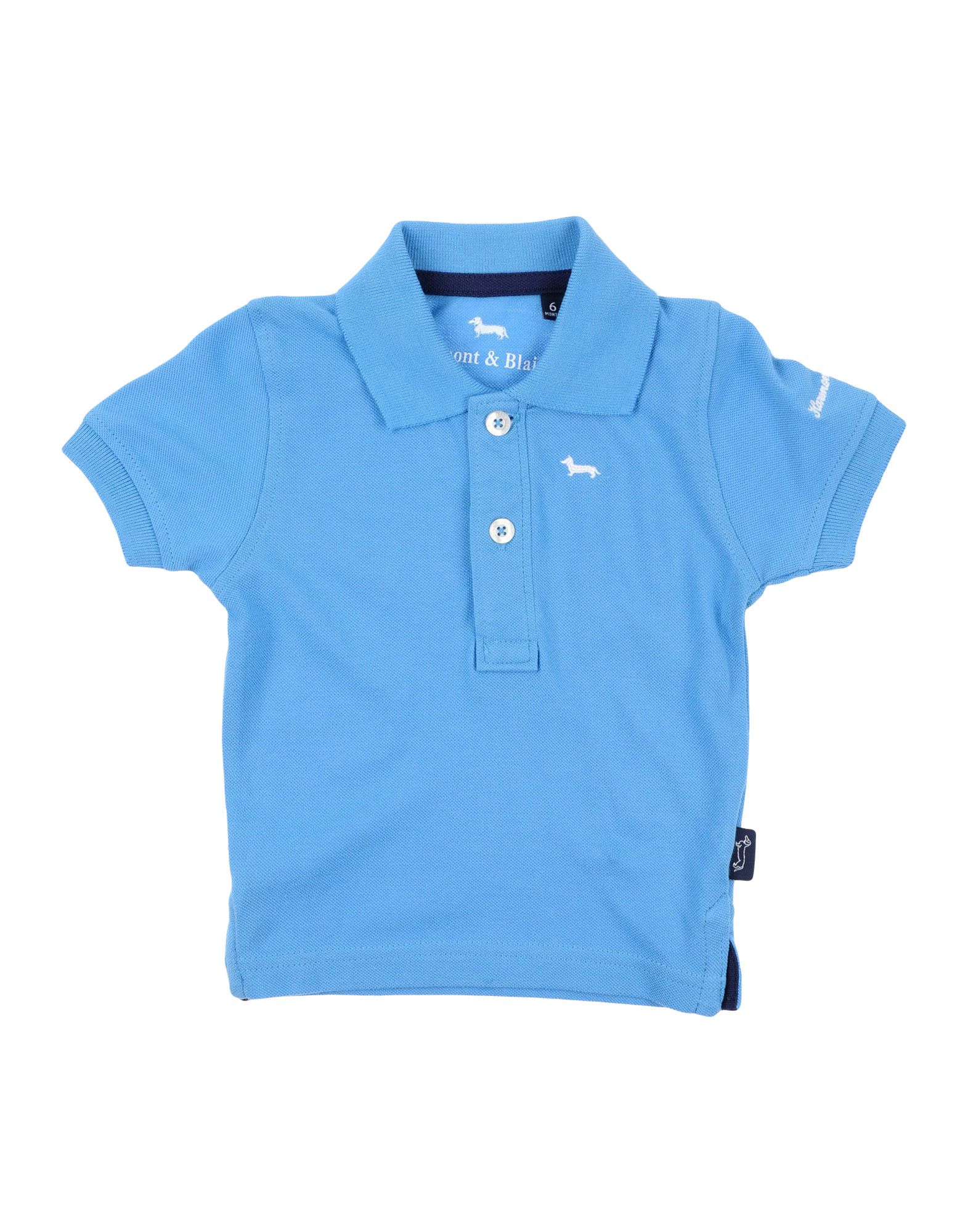 Harmont & Blaine Kids' Polo Shirts In Azure