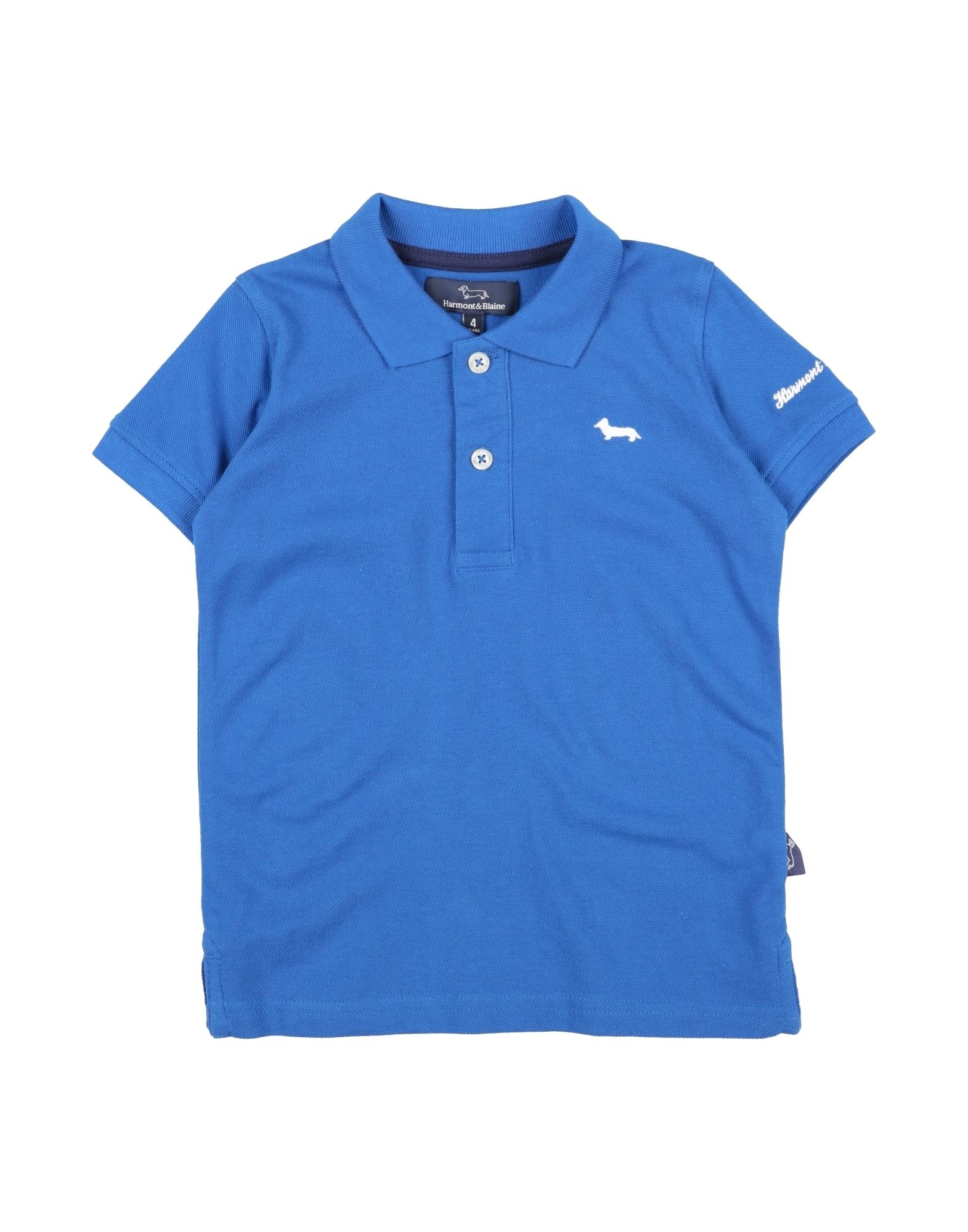 Harmont & Blaine Kids'  Toddler Boy Polo Shirt Blue Size 6 Cotton