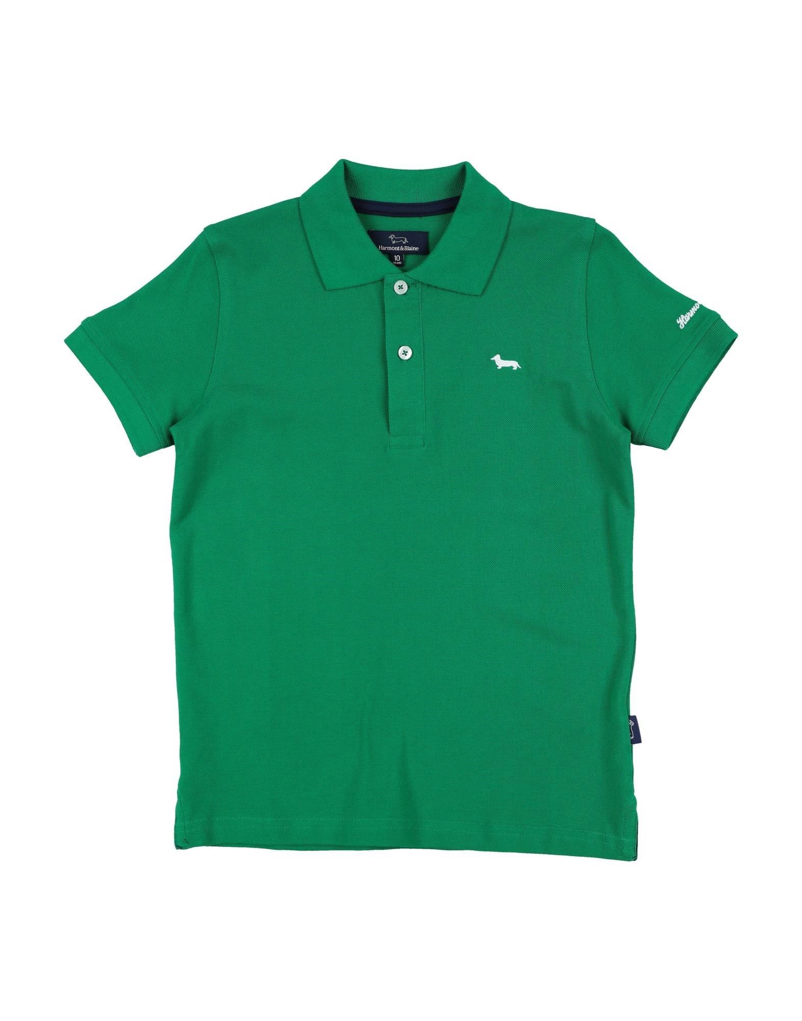 Shop Harmont & Blaine Toddler Boy Polo Shirt Green Size 6 Cotton