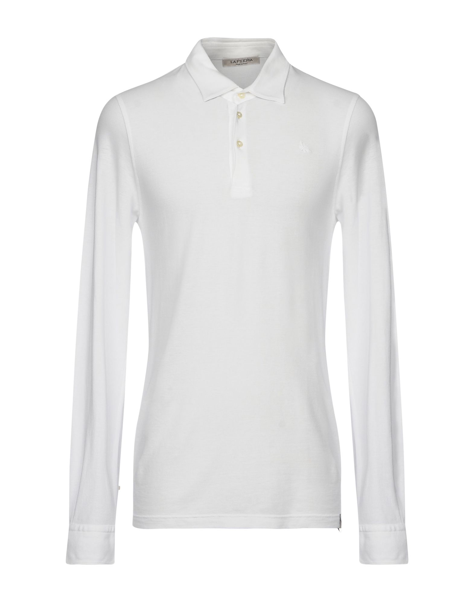 《期間限定 セール開催中》LA FILERIA メンズ ポロシャツ ホワイト 54 コットン 100%