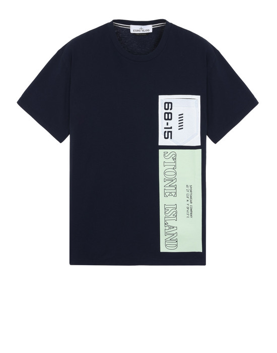 12098421bu - Polo - T-Shirts STONE ISLAND T-SHIRT A MANICHE CORTE 23788 GRAPHIC NINE STONE ISLAND - 0