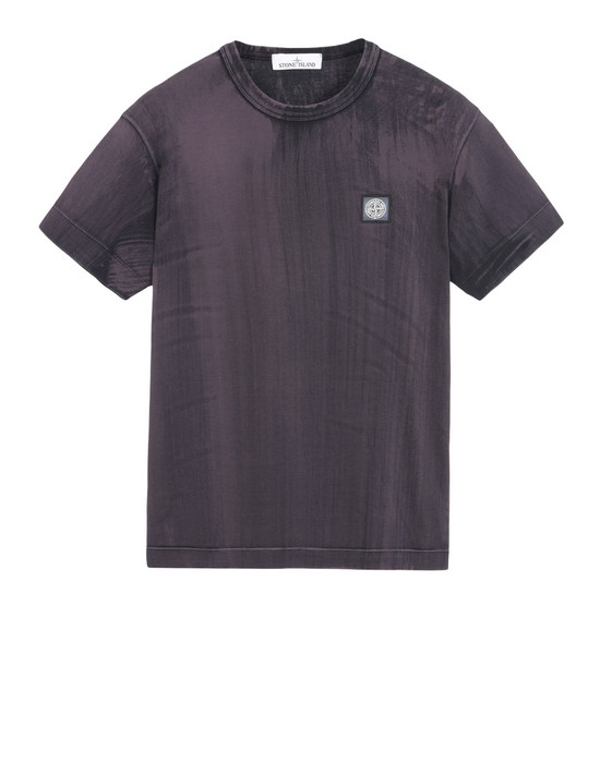 12098540ut - Polos - T-Shirts STONE ISLAND T-Shirt 23966 HAND BRUSHED COLOUR TREATMENT STONE ISLAND - 0