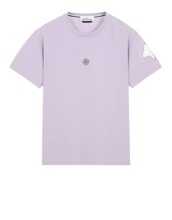 purple stone island tshirt