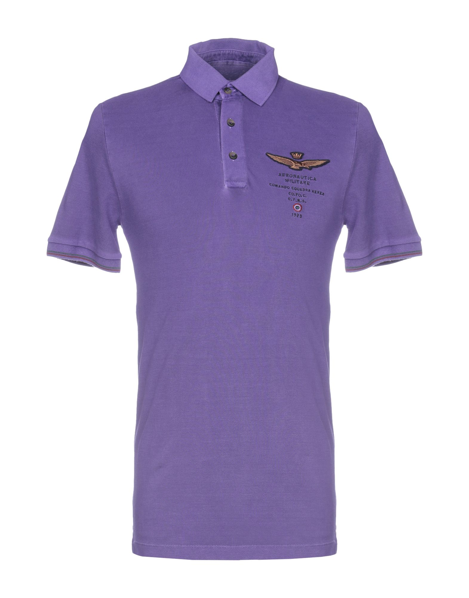 Aeronautica Militare Polo Shirts In Purple