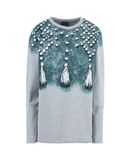 CHIGLO Damen Sweatshirt Farbe Petroleum Gr��e 5