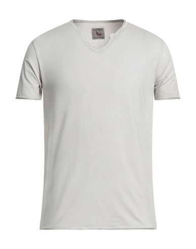 Gran Sasso Man T-shirt Off White Size 36 Cotton, Lycra In Gray