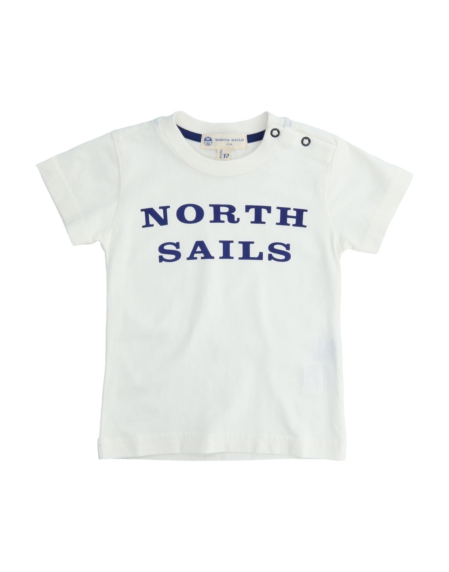 North Sails Kids' T-shirts In White