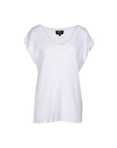 Apc A. P.c. Woman T-shirt White Size L Modal, Cotton