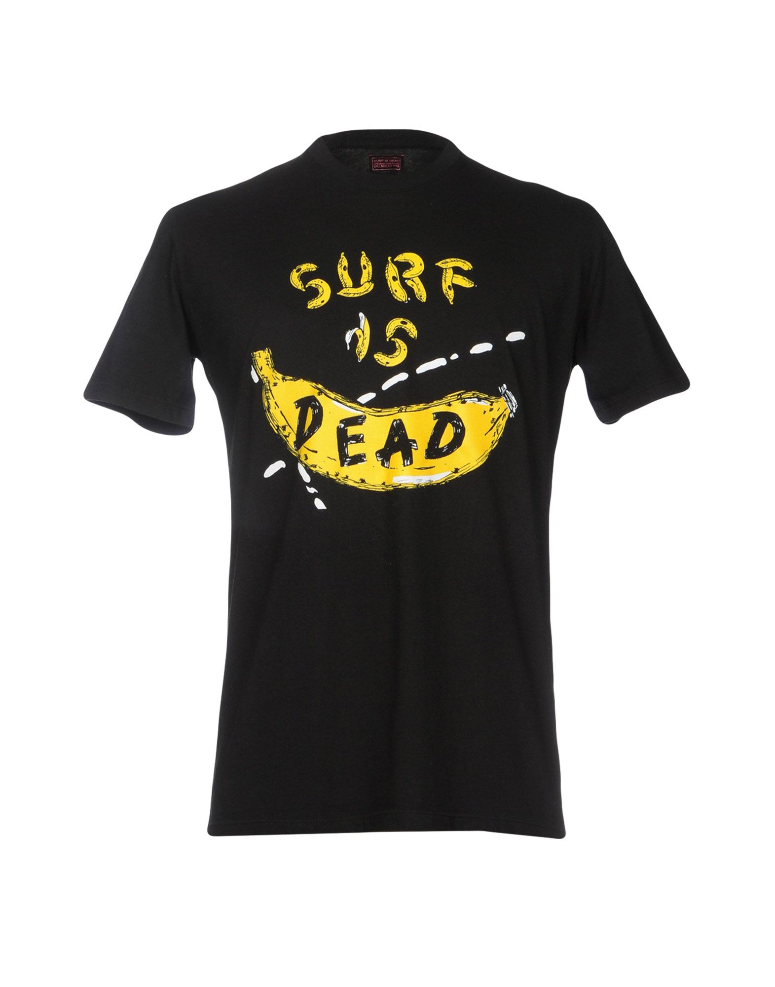 《送料無料》SURF IS DEAD メンズ T シャツ ブラック S コットン 100%