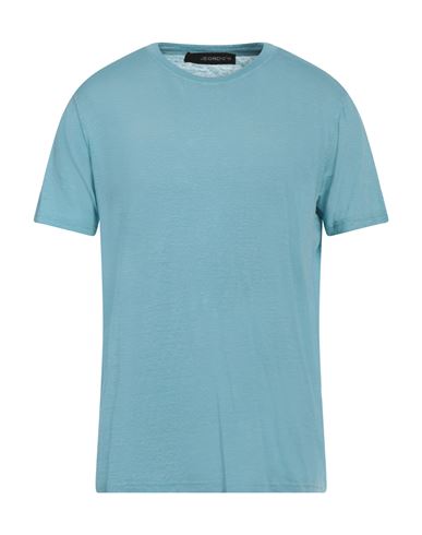 Jeordie's Man T-shirt Sky Blue Size Xxl Linen, Elastane
