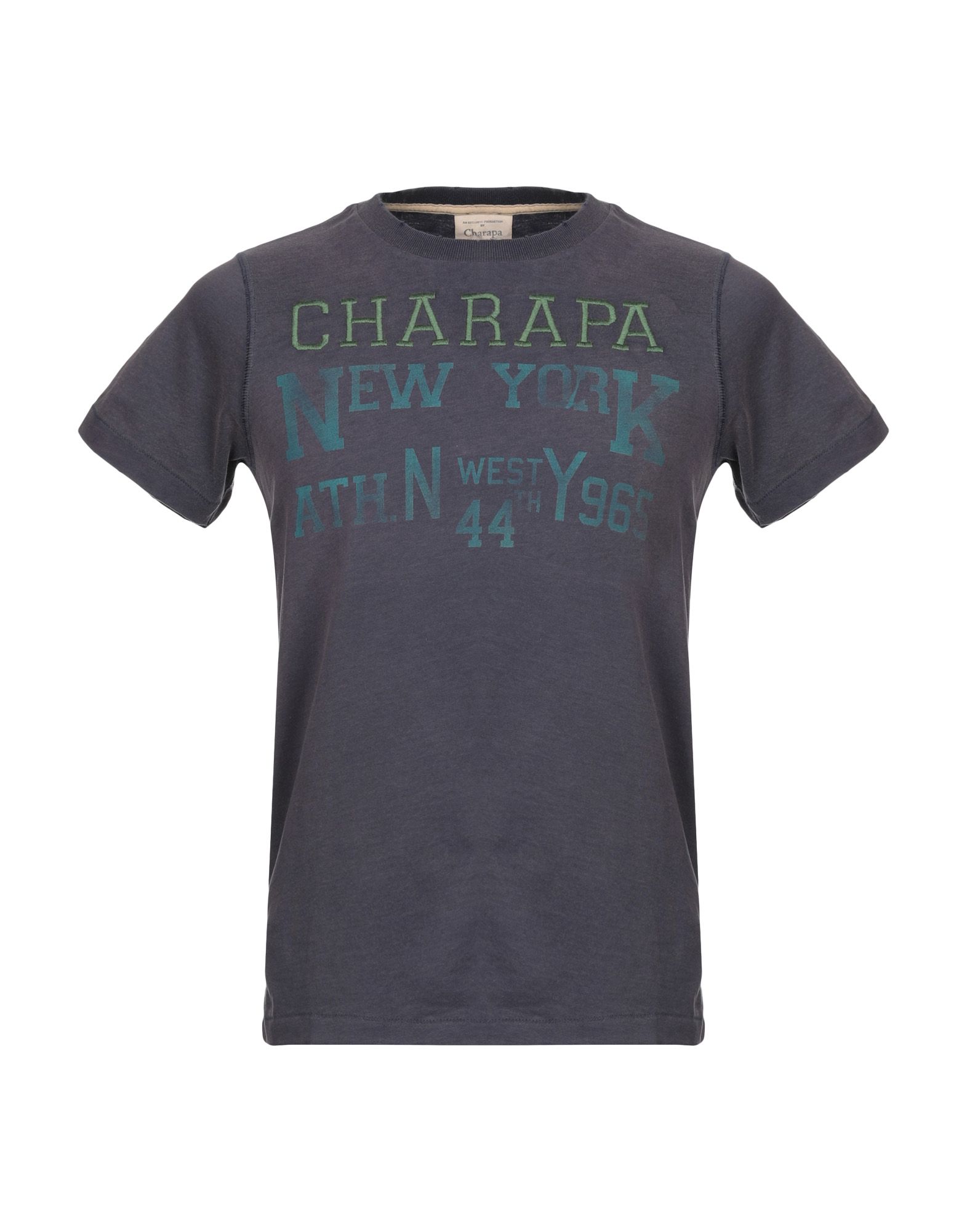 《セール開催中》CHARAPA メンズ T シャツ 鉛色 S コットン 100%