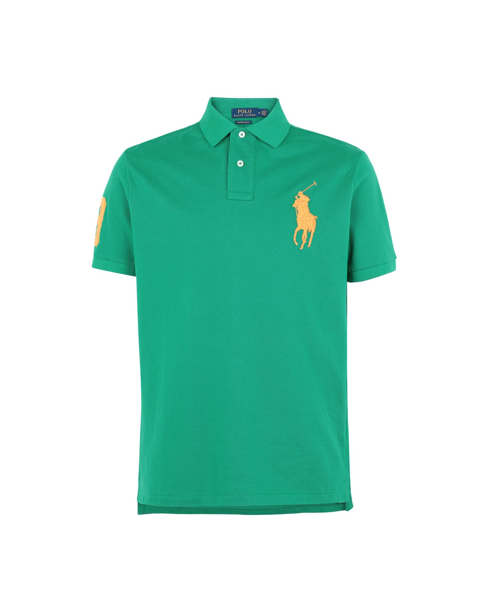 《セール開催中》POLO RALPH LAUREN メンズ ポロシャツ グリーン XS コットン 100% Custom Fit Polo