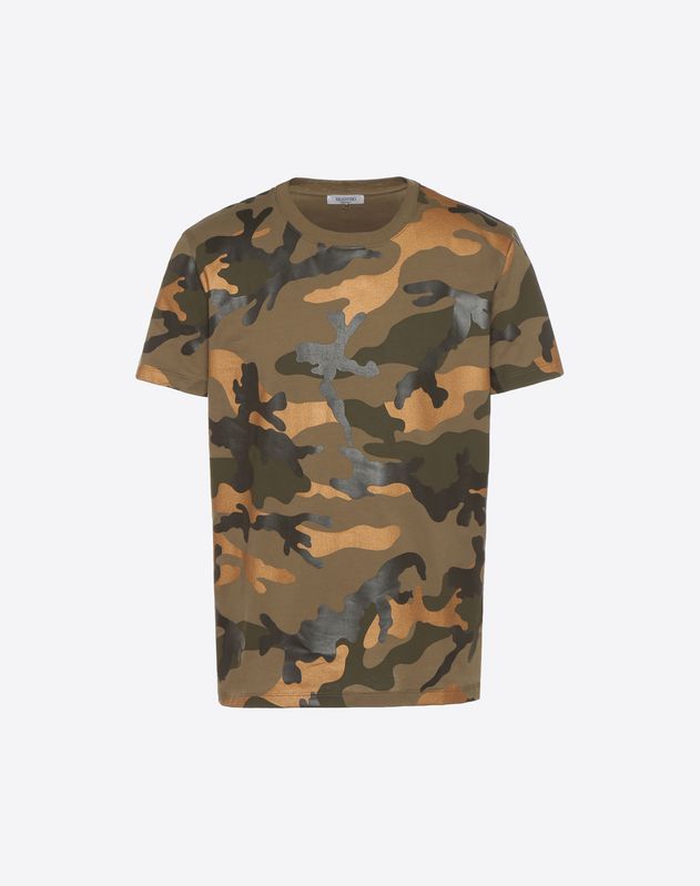 camo print t shirt