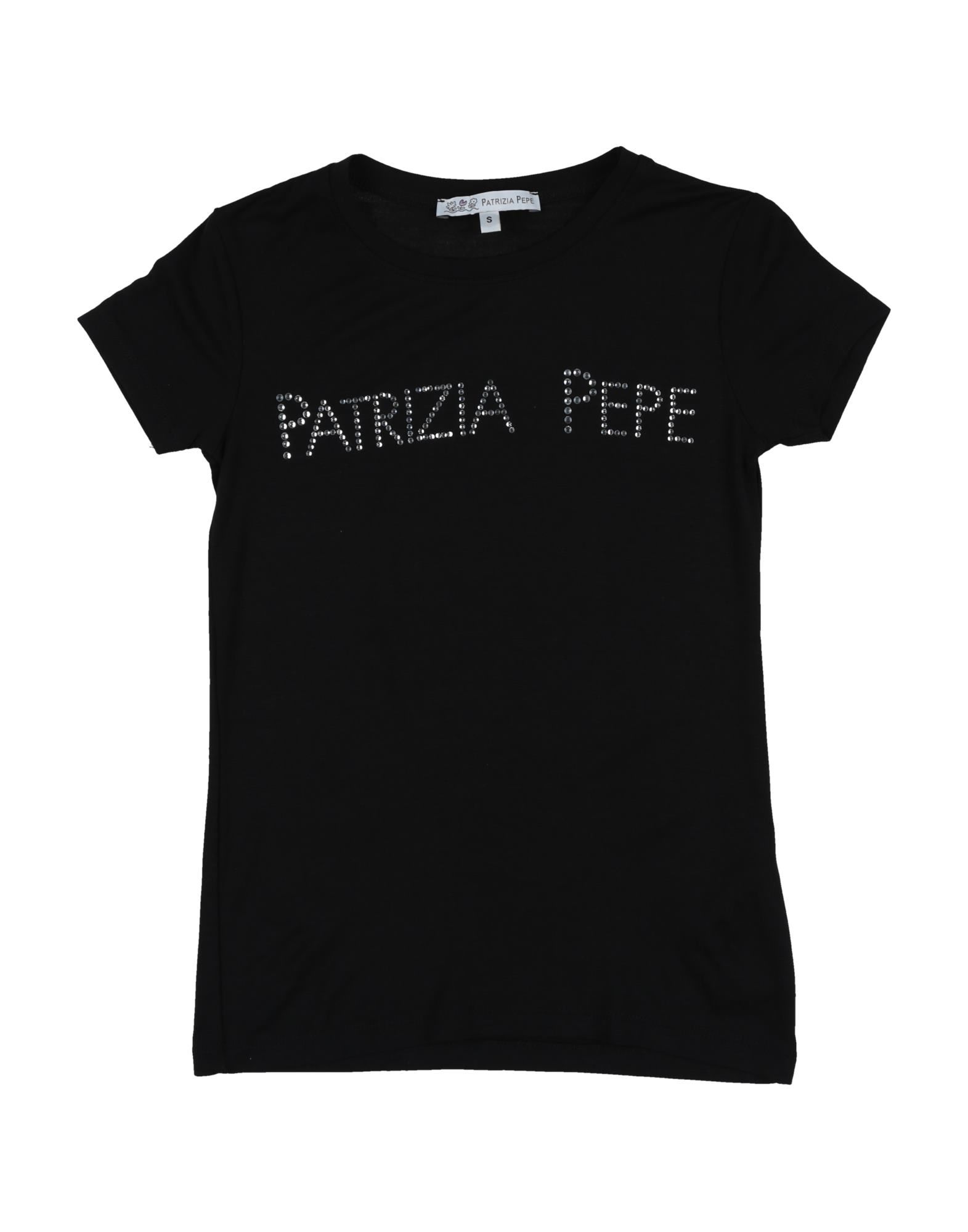 《送料無料》PATRIZIA PEPE ガールズ 3-8 歳 T シャツ ブラック 6 レーヨン 92% / ポリウレタン 8%