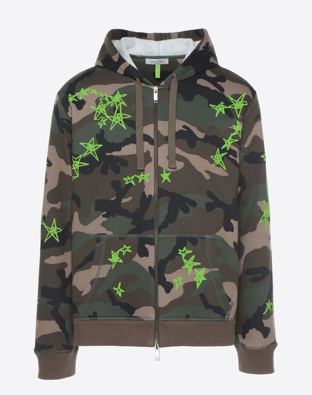 valentino camo hoodie