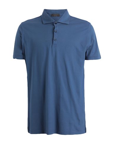 Man Polo shirt Turquoise Size XXL Cotton