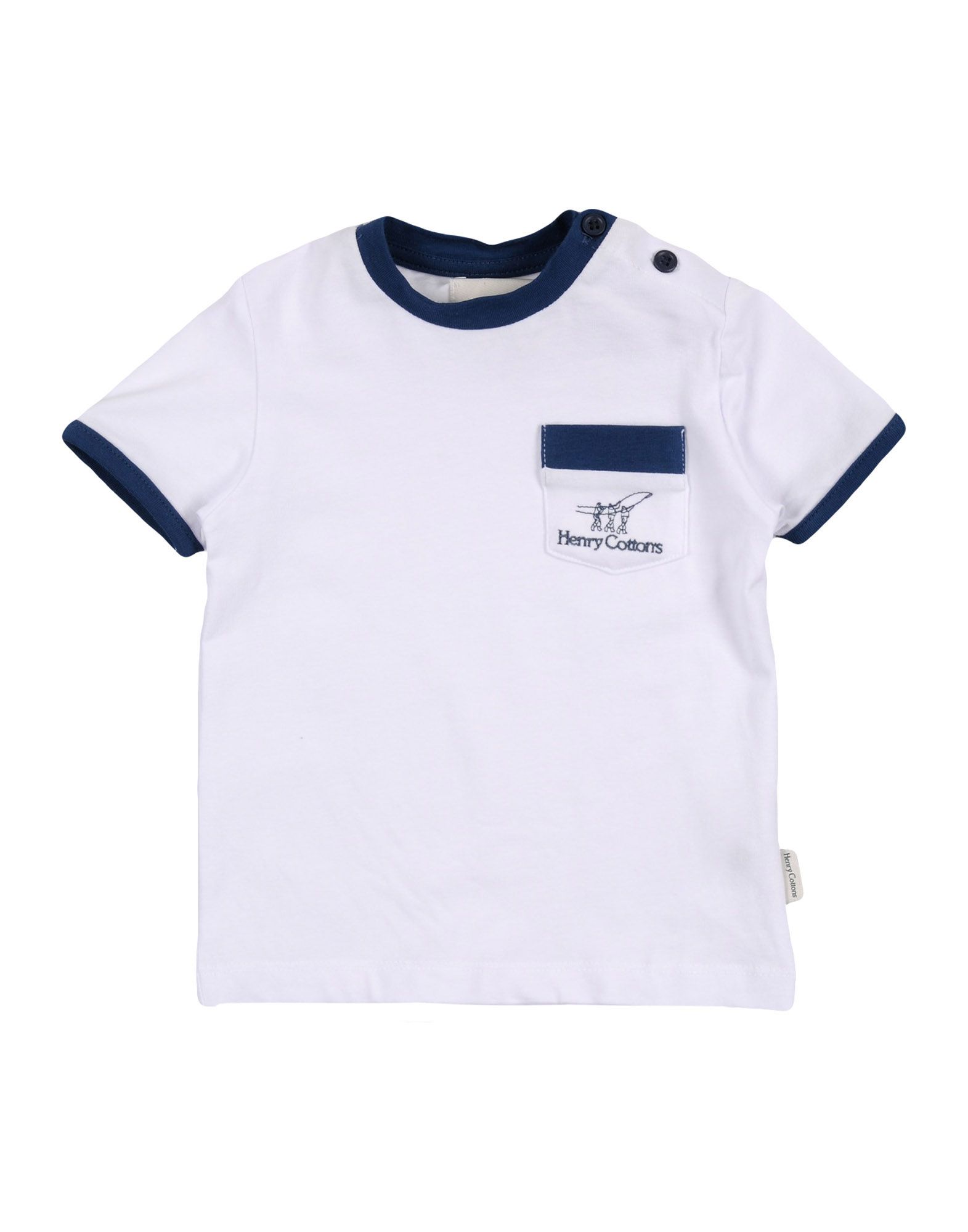 Henry Cotton's Kids' T-shirts In White