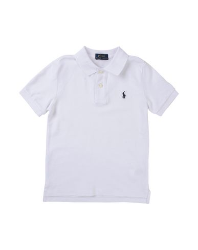 Shop Polo Ralph Lauren Toddler Boy Polo Shirt White Size 5 Cotton