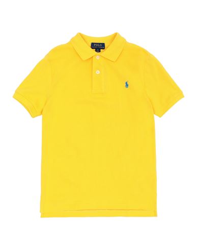 Polo Ralph Lauren Babies'  Toddler Boy Polo Shirt Ocher Size 5 Cotton In Yellow