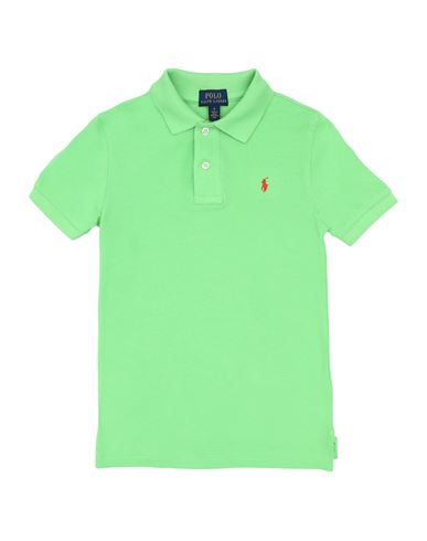 Shop Polo Ralph Lauren Toddler Boy Polo Shirt Acid Green Size 5 Cotton