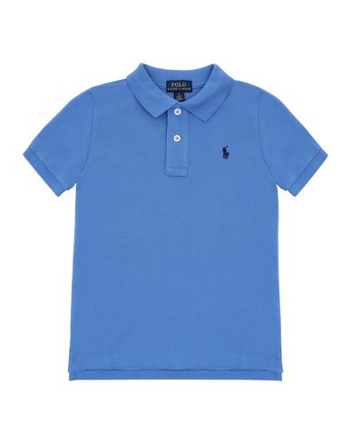 Shop Polo Ralph Lauren Toddler Boy Polo Shirt Pastel Blue Size 5 Cotton