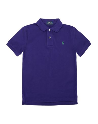 Shop Polo Ralph Lauren Toddler Boy Polo Shirt Dark Purple Size 5 Cotton