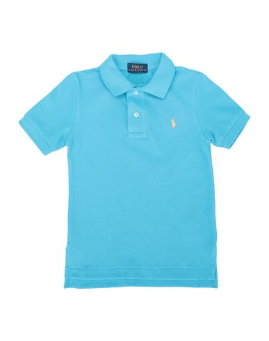 Polo Ralph Lauren Babies'  Toddler Boy Polo Shirt Azure Size 4 Cotton In Blue